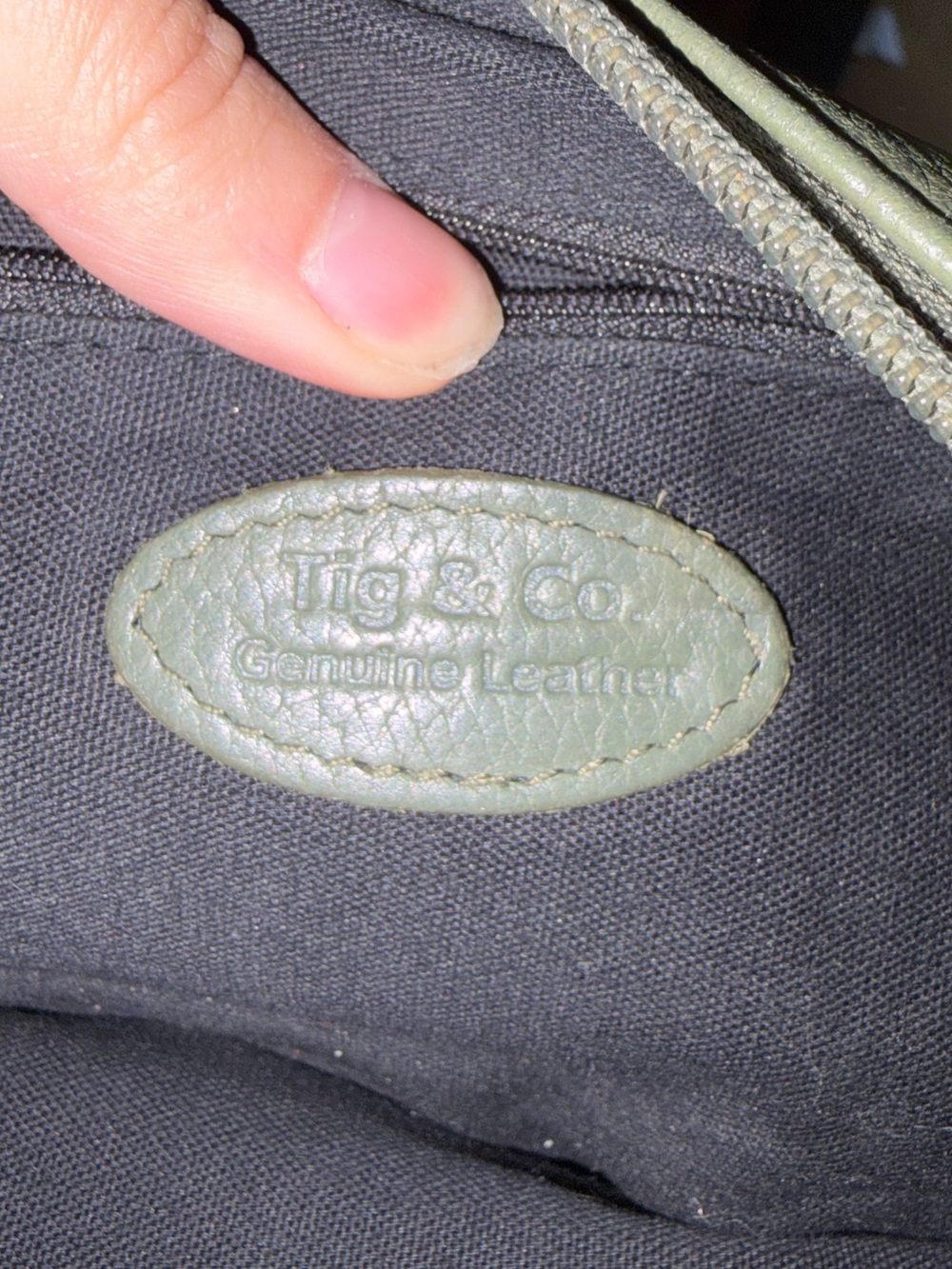 Tig & Co Y2K 90’s Vintage genuine leather bag - Picture 9 of 10
